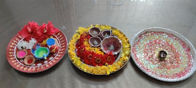 थाली सजावट प्रतियोगिता 